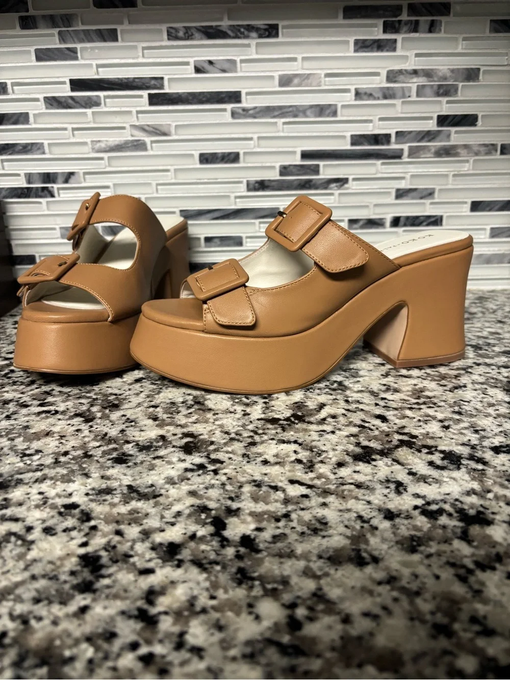NEW Koko + Palenki Downtown platform slide sandals